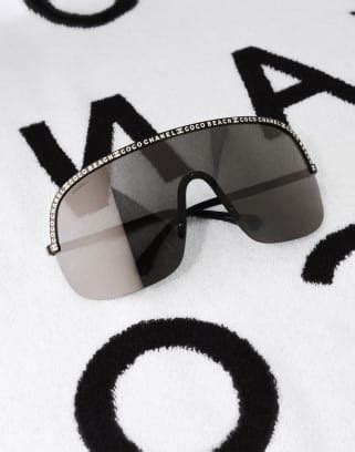 chanel rhinestone aviator sunglasses|Shoreline Eyewear – CHANEL Eyewear .